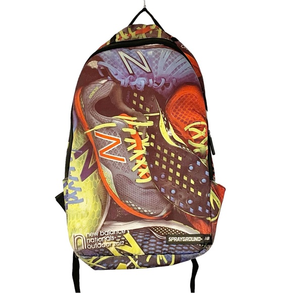 New Balance Nationals 2012 Multicolor Outdoor Backpack Sprayground Spikes - Picture 1 of 4